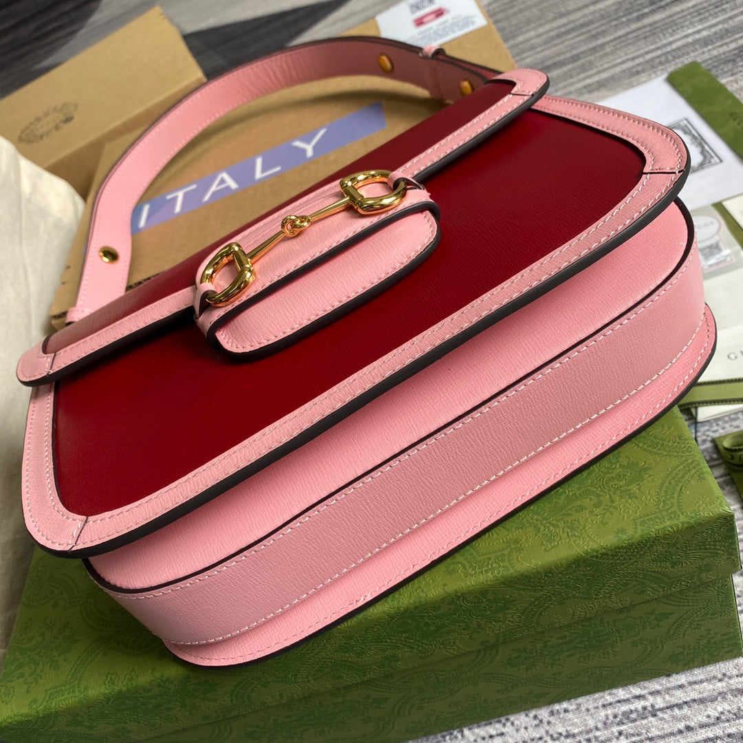 gg Horsebit 1955 Shoulder Bag Red For Womtlm, Womtlm&#8217;s Bags 9.8in/25cm gg 