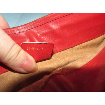 Gucci Vintage Red Gg Canvas Cross Body Clutch