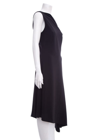 Rosetta Getty Black Drape Effect Dress SZ 8 NWT