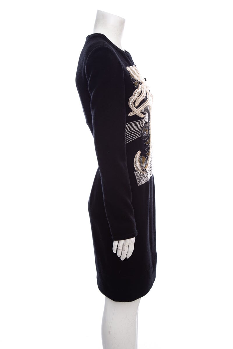 Peggy Jennings Black Embellished Dress SZ O/S NWT