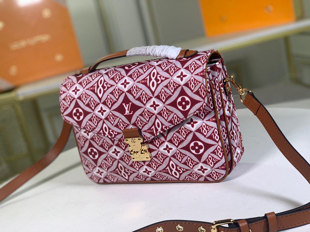 LV Since 1854 Pochette Metis Red For Womtlm, Womtlm’s Handbags, Shoulder And Crossbody Bags 9.8in/25cm LV