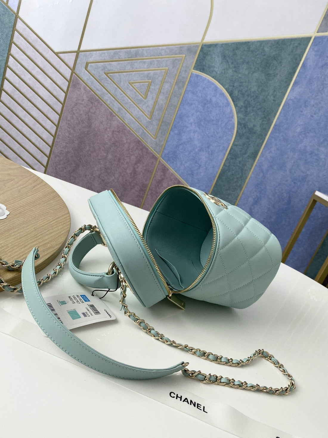 CHLVanity Case Gold Hardware Light Gretlm For Womtlm, Womtlm&#8217;s Handbags, Shoulder Bags 9.4in/24cm 