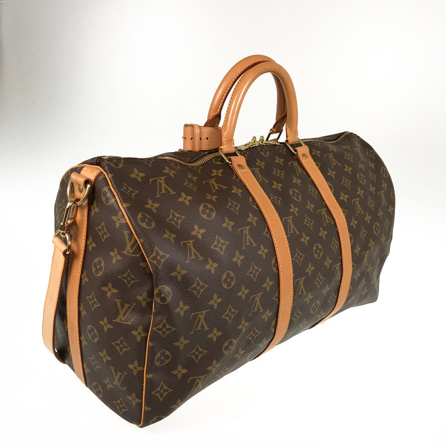 LOUIS VUITTON monogram keepall bandouliere 50 2WAY Boston bag