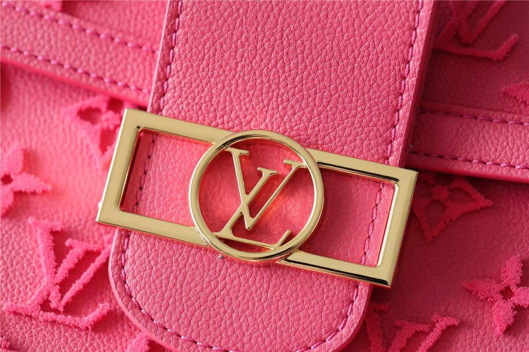 LV Mini Dauphine Monogram Fluo Pink For Womtlm,  Shoulder And Crossbody Bags 9.8in/25cm LV M20747
