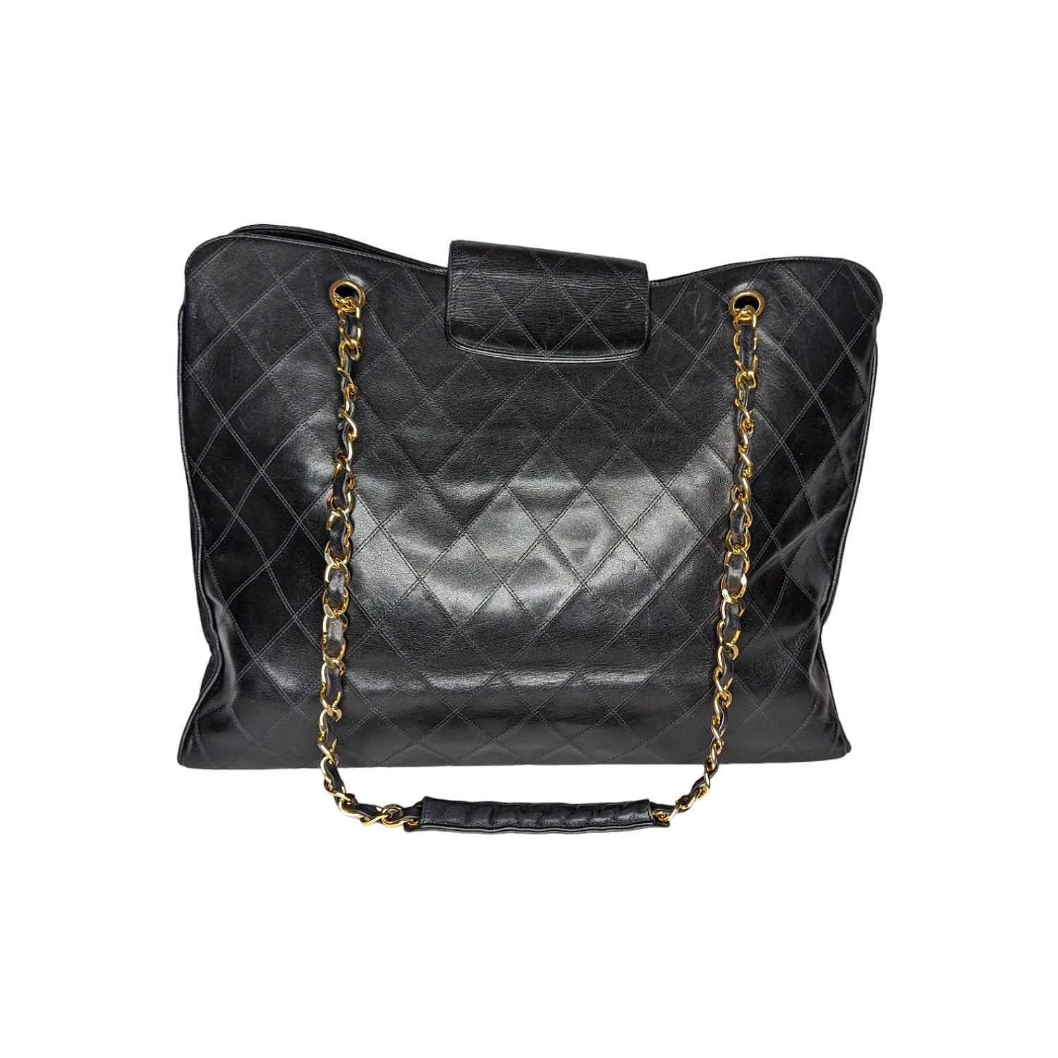 Chanel Vintage Calfskin Stitched XL Supermodel Tote