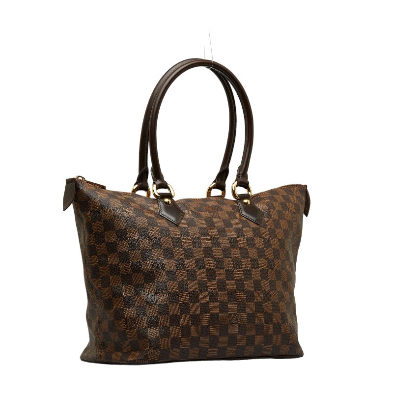 Louis Vuitton Damier Salée MM Handbag N51188 Brown PVC Leather  Louis Vuitton