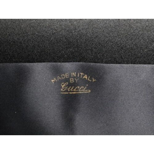 Gucci, black micro Guccissima print silk velvet over leather, two-way style bag with a removable unique link gold chain strap