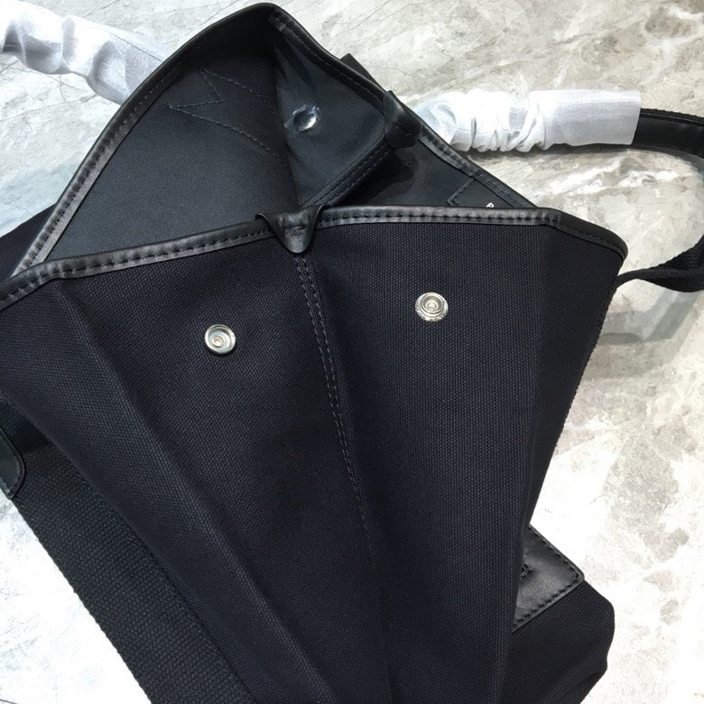 Baltlm Navy Medium Cabas Tote Bag In Black, For Womtlm,  Bags 14.1in/36cm