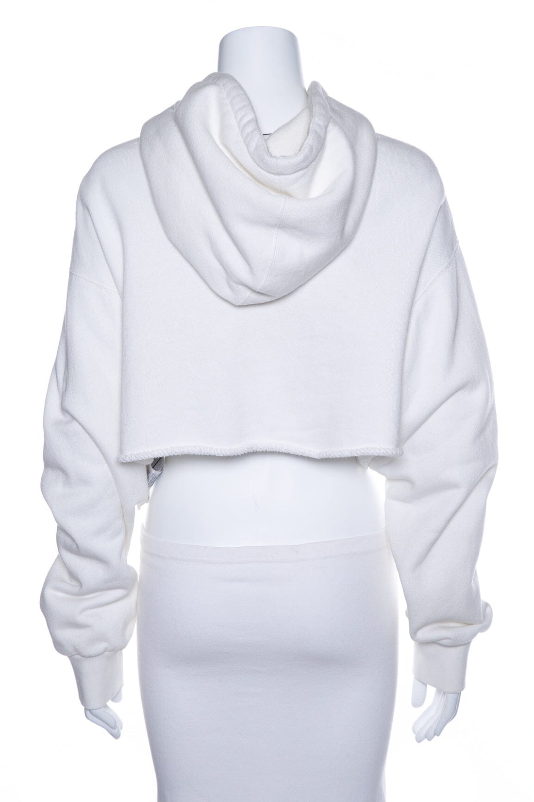 Gucci White "1921" Cropped Sweatshirt SZ M