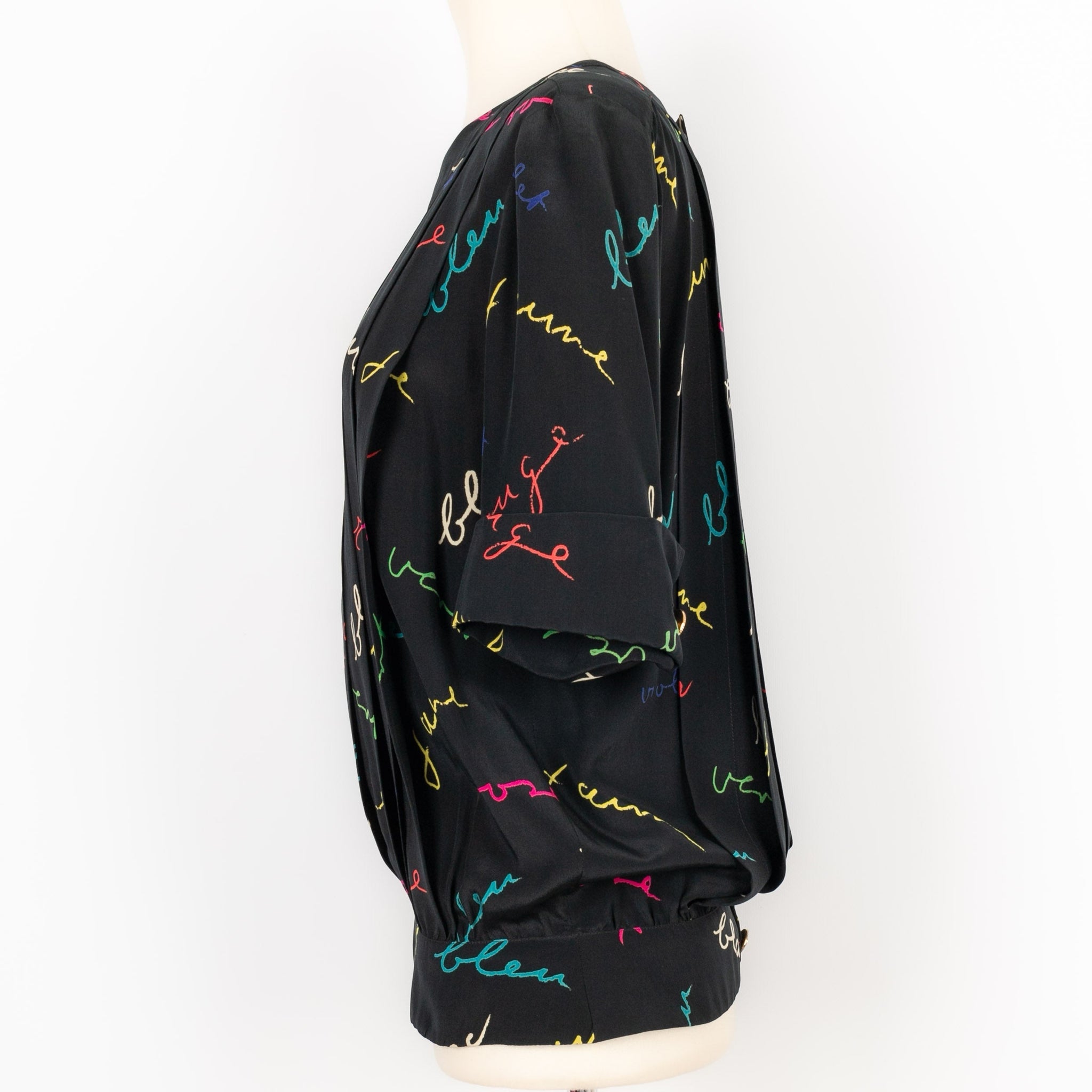 Haut en soie Chanel Printemps 1996