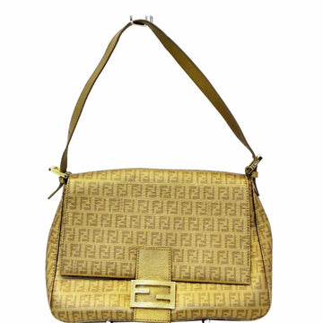 Fendi Forever Mama Gold Zucca Canvas Shoulder Bag
