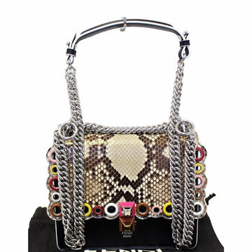 Fendi Crossbody I Small Python Leather Shoulder Bag