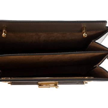 Fendi Touch Taupe Tartufo Leather Shoulder Bag 8BT350