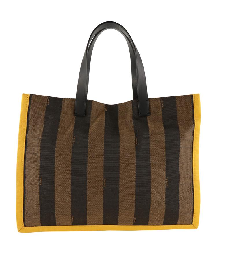 Fendi Zucca Pequin Brown Canvas Tote