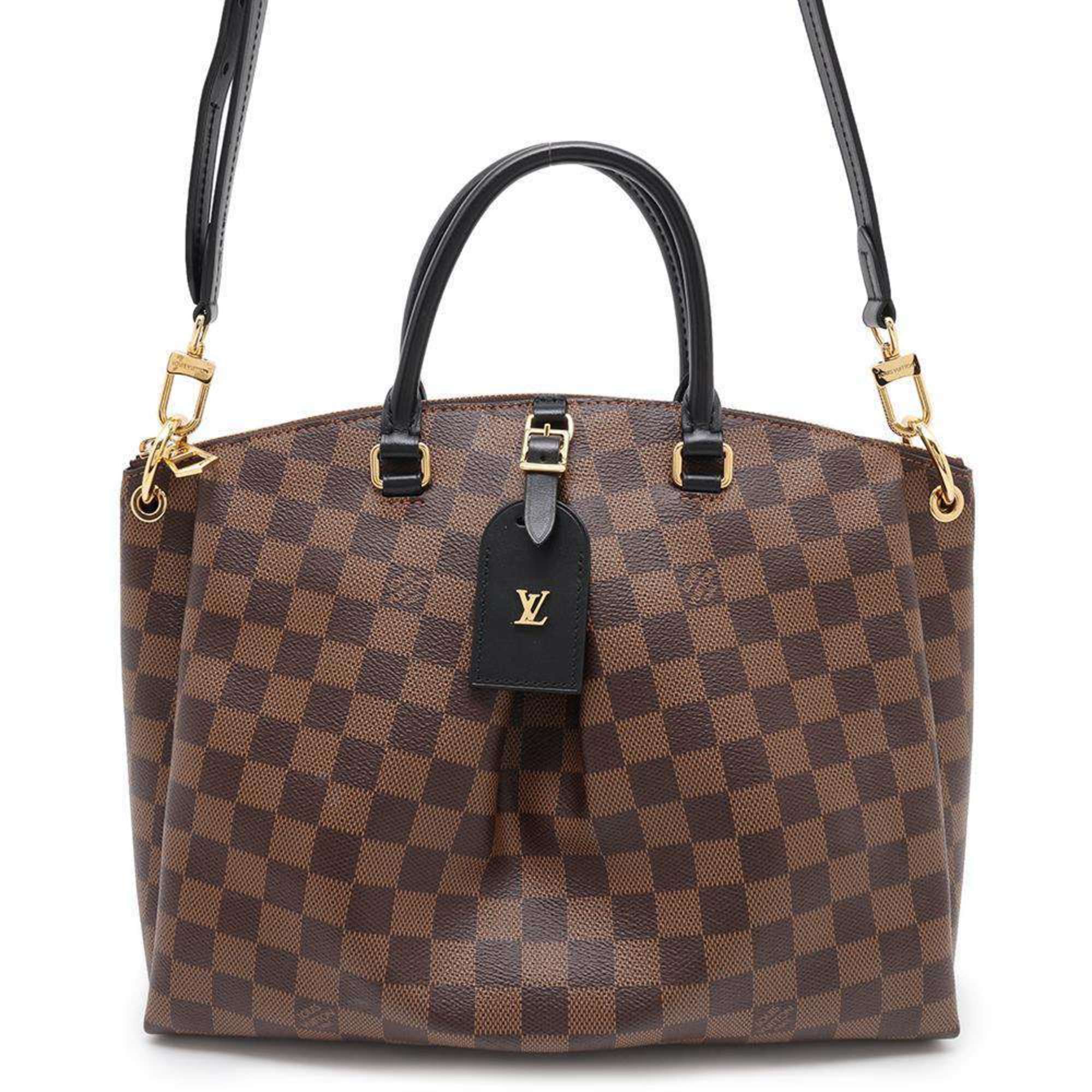 Louis Vuitton  Damier Canvas Ebene Noir Damier Canvas Shoulder Bag Tote Bag