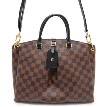 Louis Vuitton  Damier Canvas Ebene Noir Damier Canvas Shoulder Bag Tote Bag