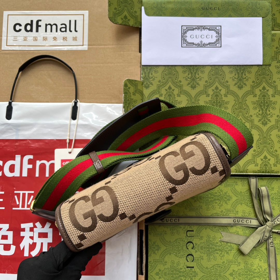 gg Jumbo gg Canvas Shoulder Bag Beige And Multicolor For Women, Women&#8217;s Bags 7.8in/20cm gg? ???699438 UKMDG 2570