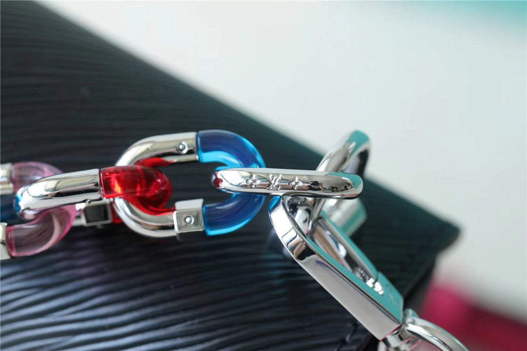 ouis Vuitton Twist MM Epi Black For Womtlm,  Shoulder And Crossbody Bags 9.1in/23cm LV 