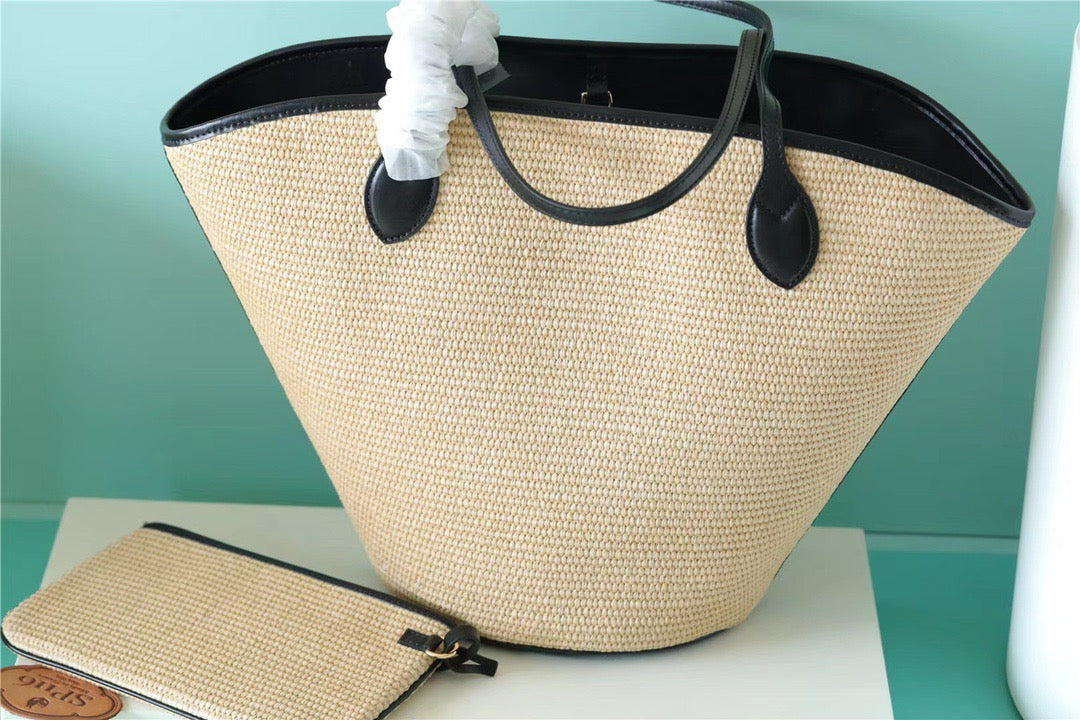 LV Saint Jacques Raffia Black For Womtlm,  Shoulder And Crossbody Bags 22.4in/57cm LV M59808