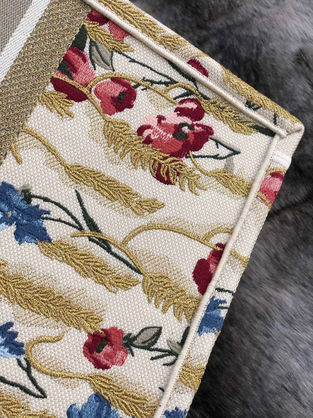 DI Large Book Tote White Multicolor, For Women, Women’s Handbags 16.5in/42cm CD