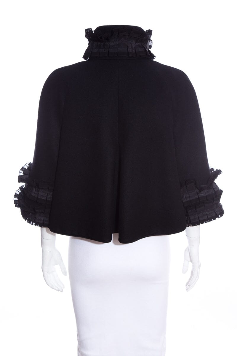 Chanel 2015 Salzburg Collection Black Cashmere Jacket SZ 38