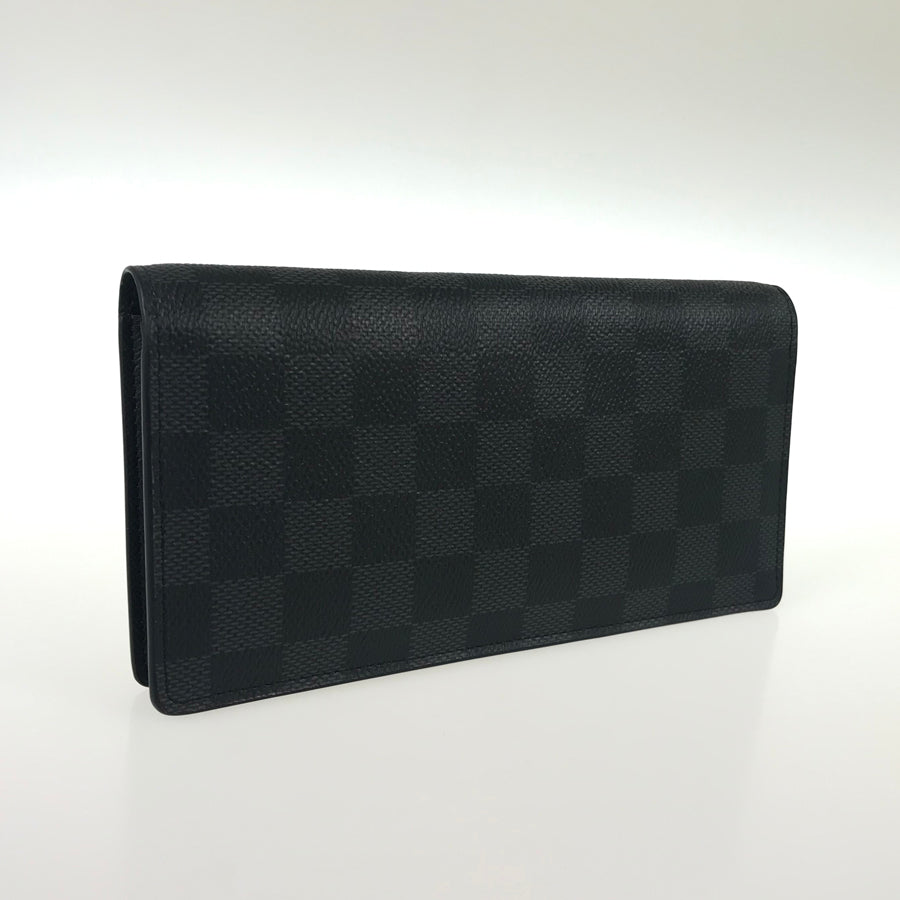LOUIS VUITTON Damier Graphite Portefeuille Brazza N62665 Long wallet bifold