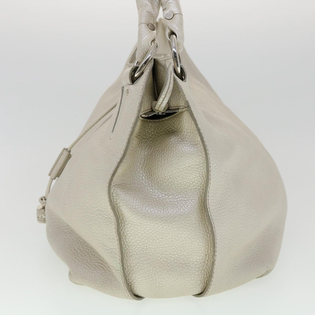 Celine Tote Bag Leather White  fm1569