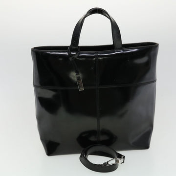 GUCCI Hand Bag Leather 3Set Black  fm1716