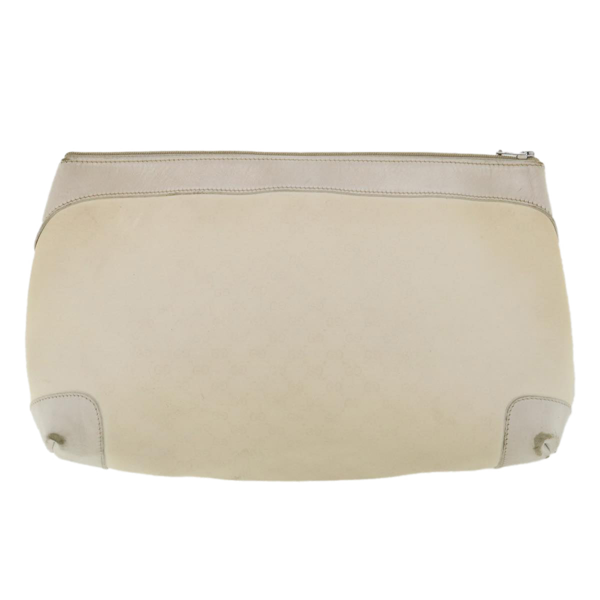 GUCCI Micro GG Canvas Clutch Bag White 014.904.0597  fm1931