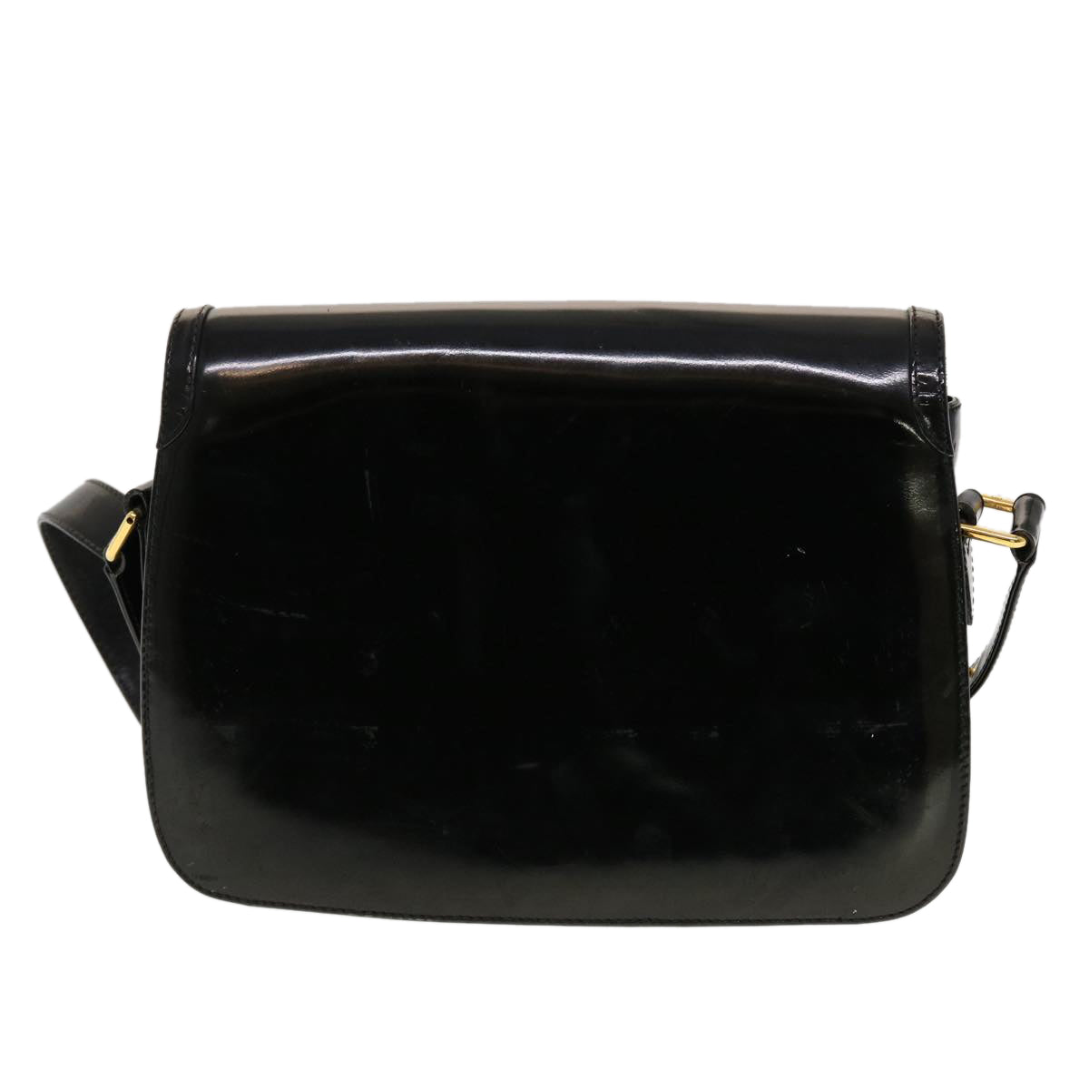 GUCCI Shoulder Bag Patent leather Black  fm2405