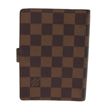 LOUIS VUITTON Damier Ebene Agenda PM Day Planner Cover R20700 LV Auth fm3479