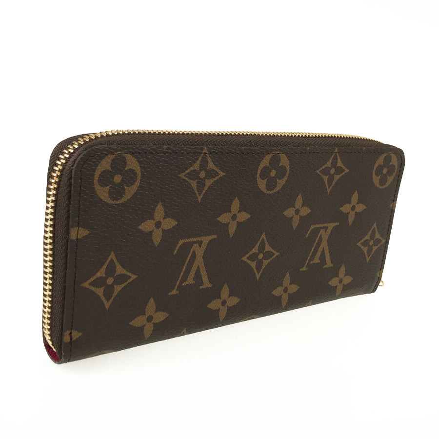 LOUIS VUITTON Monogram Portefeuille Clemence M60742 Long wallet Round zipper