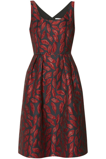 Lips Jacquard Dress