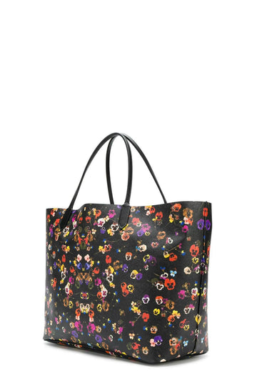 Large Antigona Shopper Tote Night Pansies