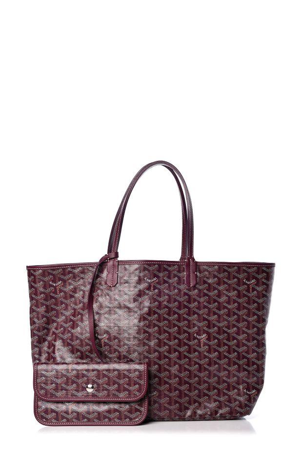 Chevron Saint Louis PM Tote Burgundy