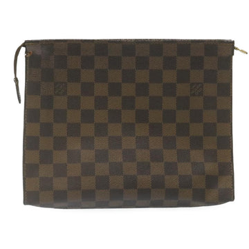 LOUIS VUITTON Damier Ebene Poche Toilette 26 Pouch N47543 LV Auth am2290g