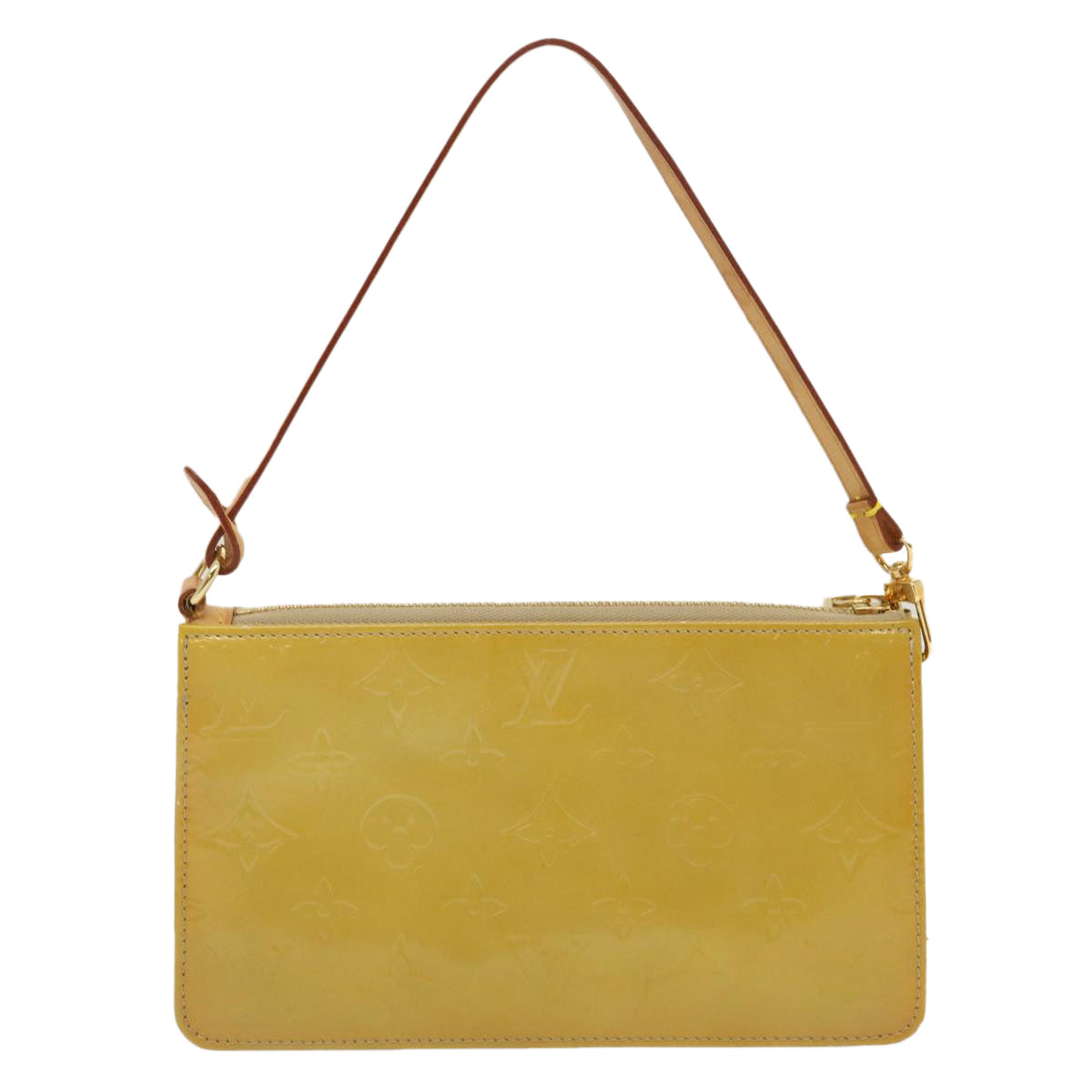 LOUIS VUITTON Monogram Vernis Lexington Pouch Beige ?91010 LV Auth am2359g