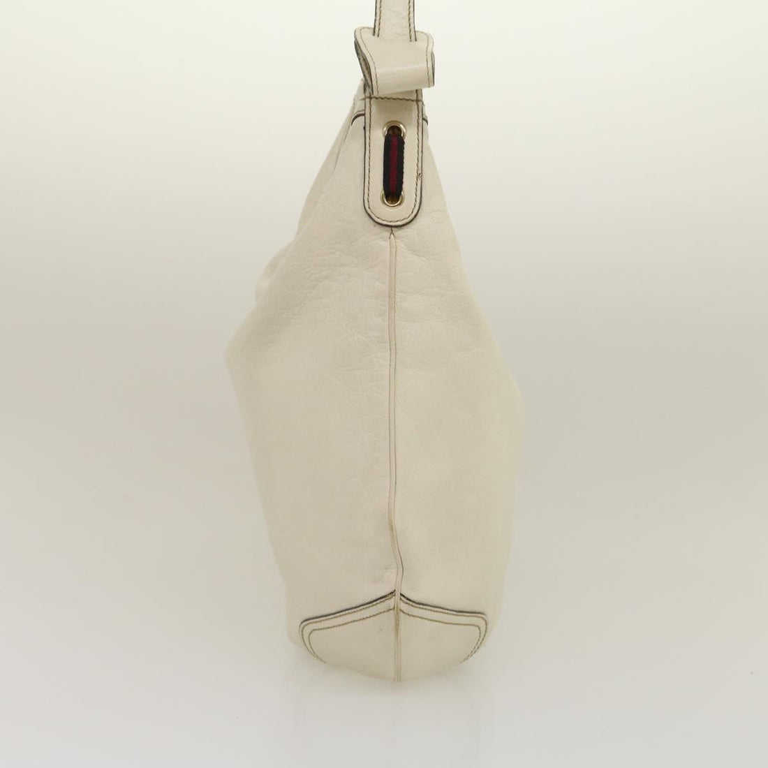 GUCCI Shoulder Bag Leather White  am2557g