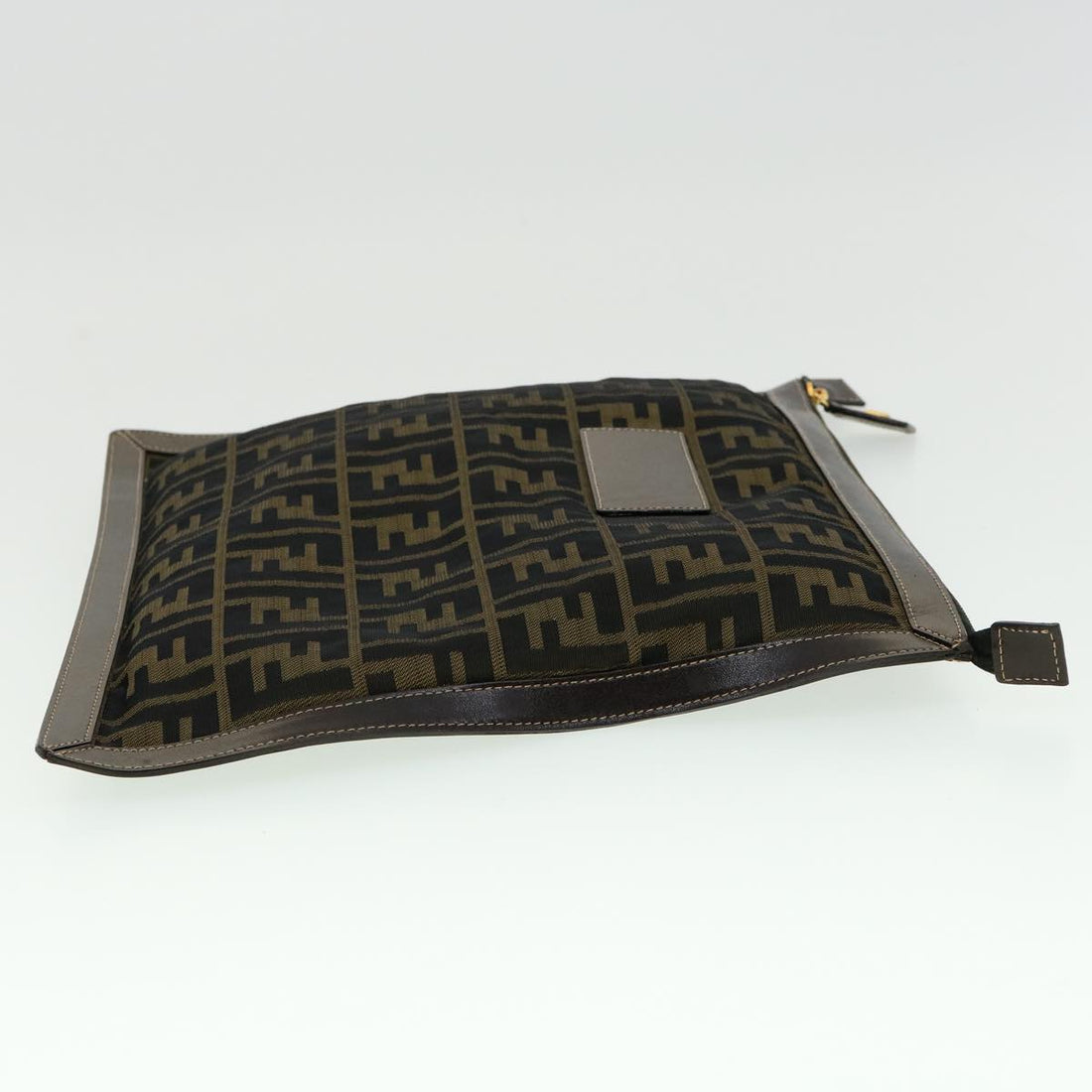 FENDI Zucca Canvas Clutch Bag Brown  am2779g
