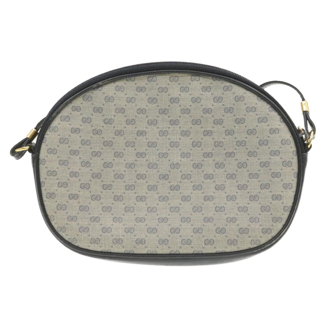 GUCCI Micro small GG Canvas Shoulder Bag PVC Leather Blue  am286g