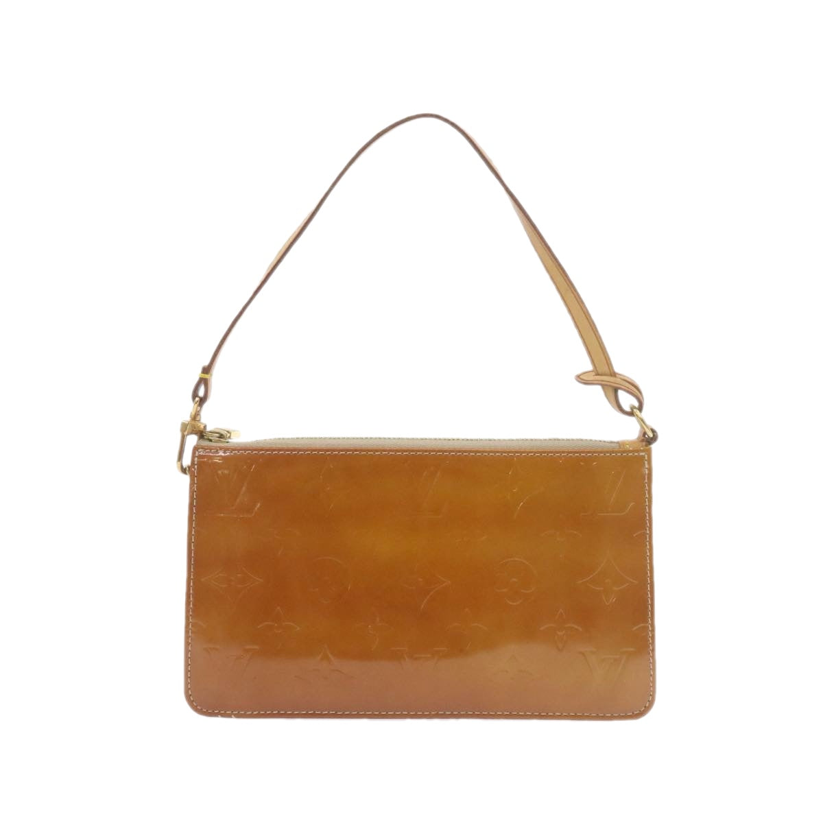 LOUIS VUITTON Monogram Vernis Lexington Pouch Beige M91010 LV Auth am961g