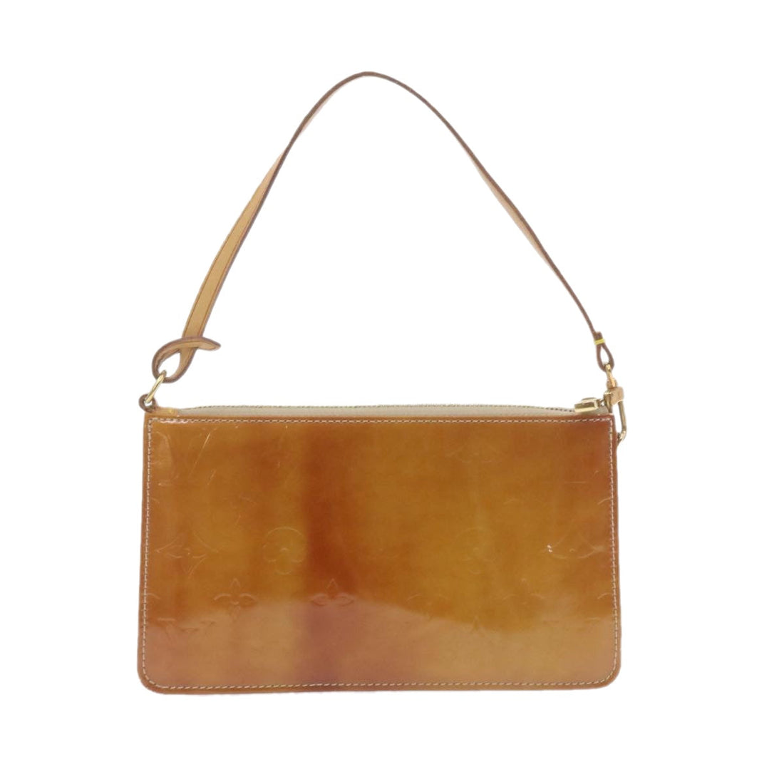 LOUIS VUITTON Monogram Vernis Lexington Pouch Beige M91010 LV Auth am961g