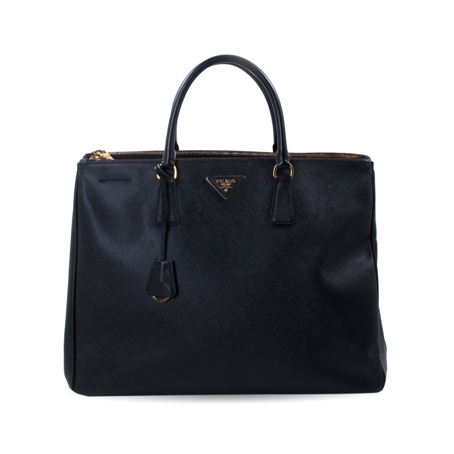 Prada Extra Large Lux Galleria Double Zip Tote