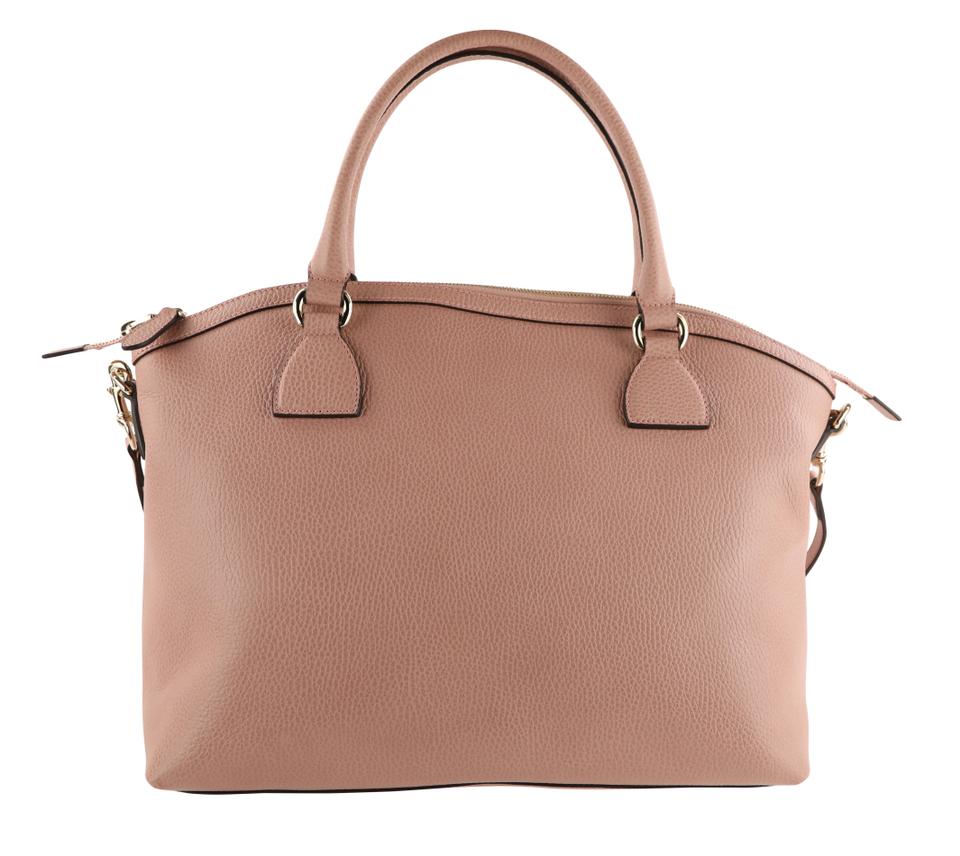 Gucci Dome Satchel Pink Leather Tote