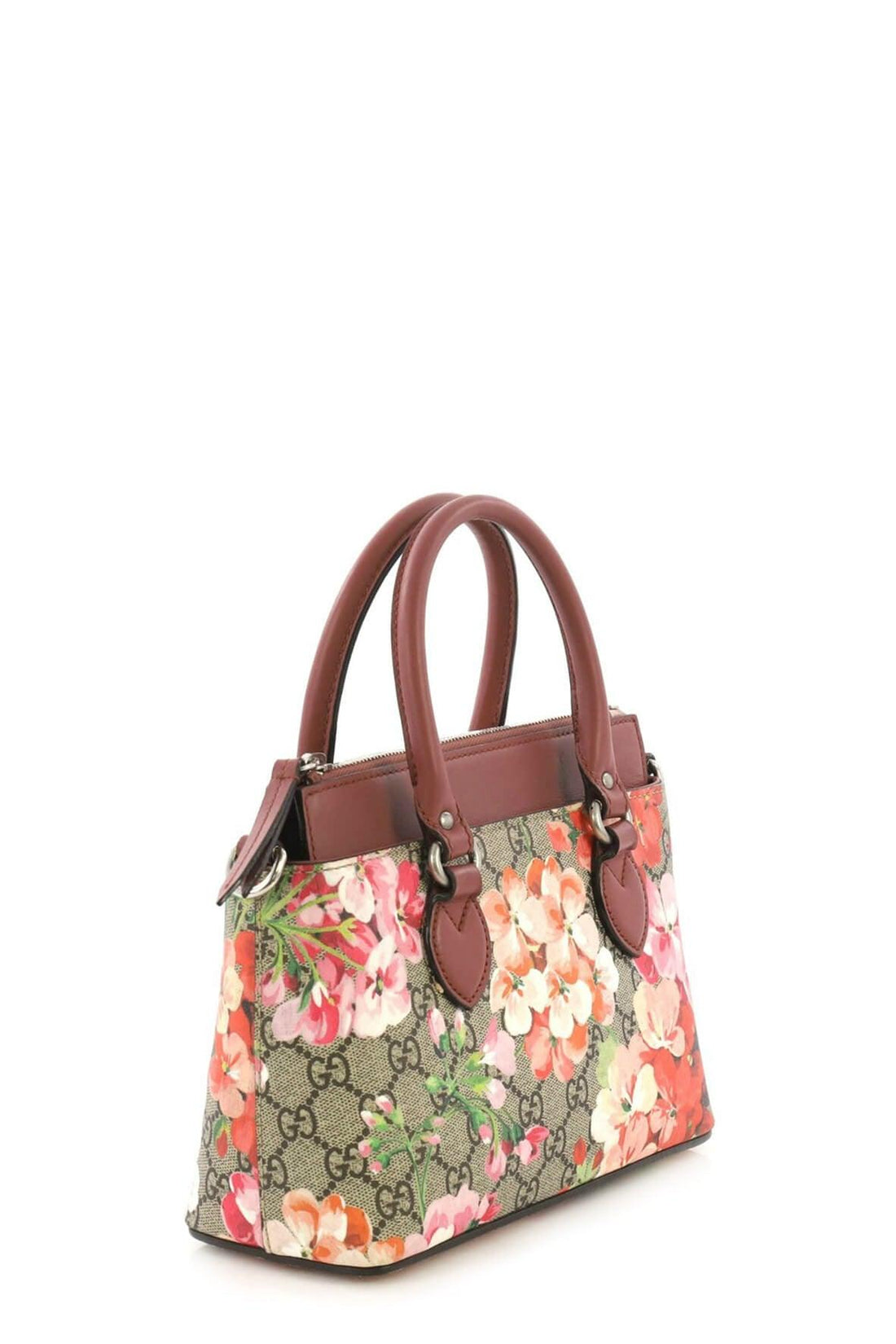 GG Blooms Mini Linea Convertible Tote Red Blooms