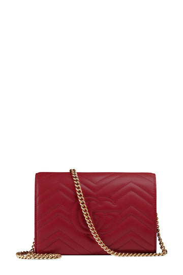 GG Marmont Matelasse Mini Shoulder Bag Red
