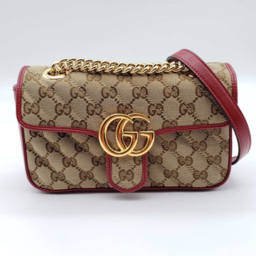 Gucci GG Marmont Mini Canvas & Leather Shoulder Bag