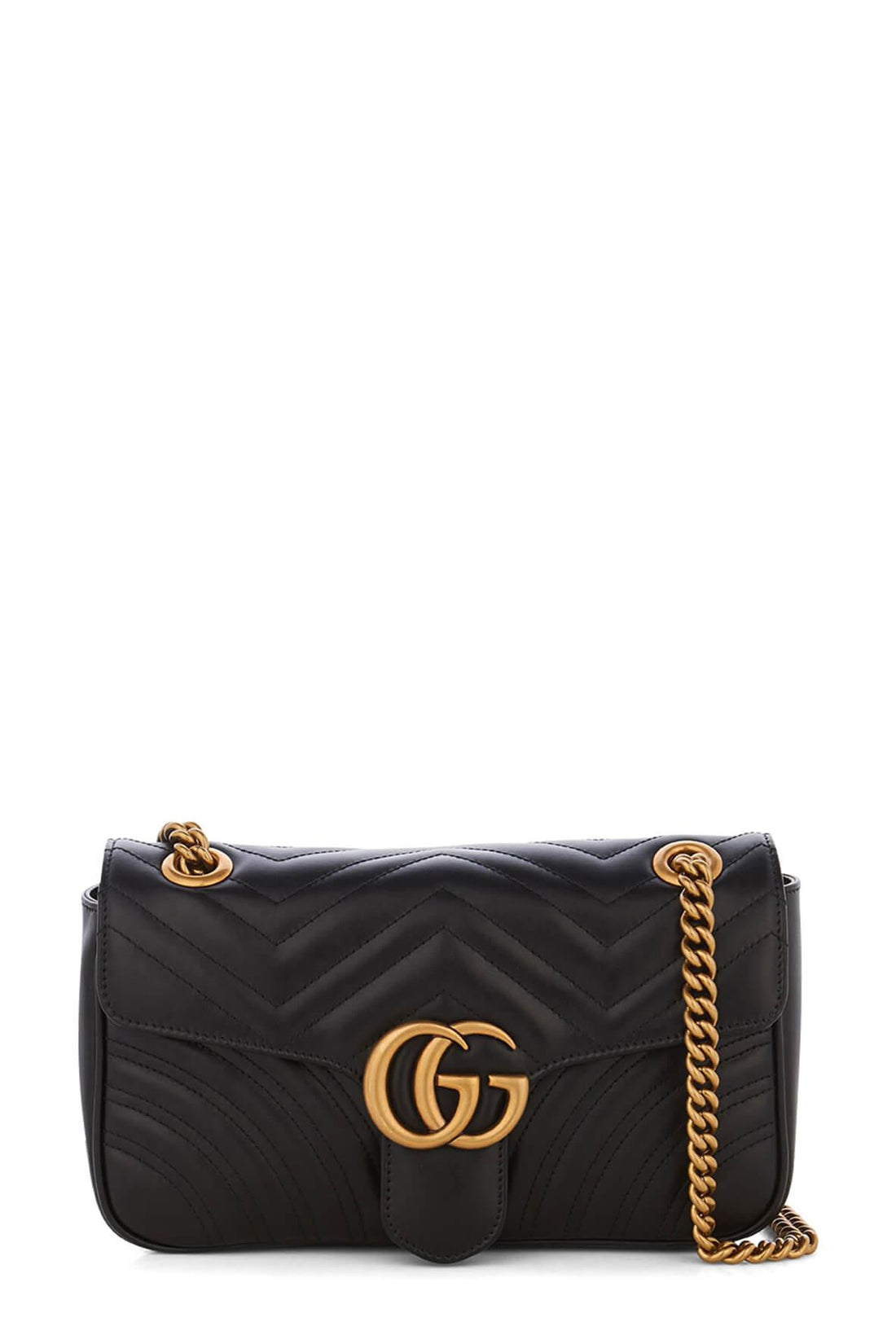 GG Marmont Small Matelasse Shoulder Bag Black