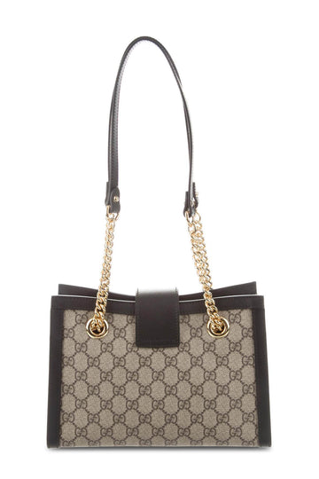 GG Supreme Padlock Small Shoulder Bag Black