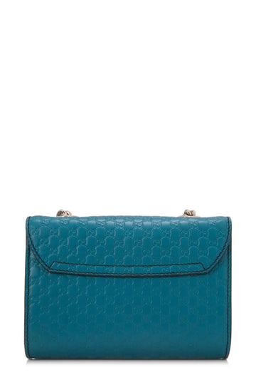 Microguccissima Emily Crossbody Peacock Blue